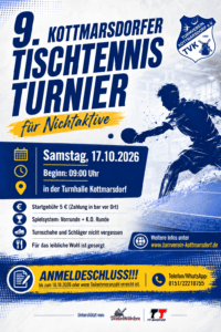 Tischtennis Turnier 2026 Kottmarsdorf